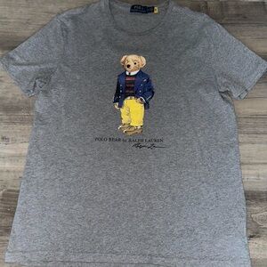 Ralph Lauren grey polo Bear T- shirt size M